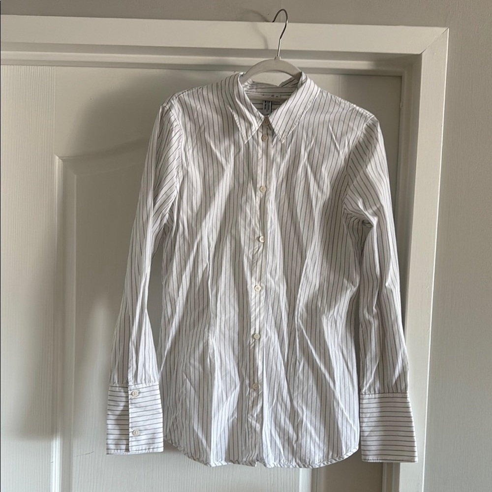 & Other Stories White Dress Shirt Crisp Cotton Classic